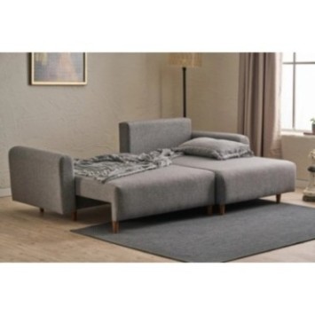 Sofá-cama esquinero Mane Derecha Gris 8684282825661