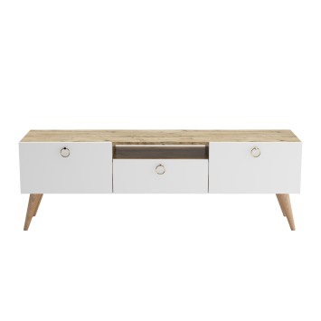 Mueble TV Ece Roble Blanco - 570VLT1557