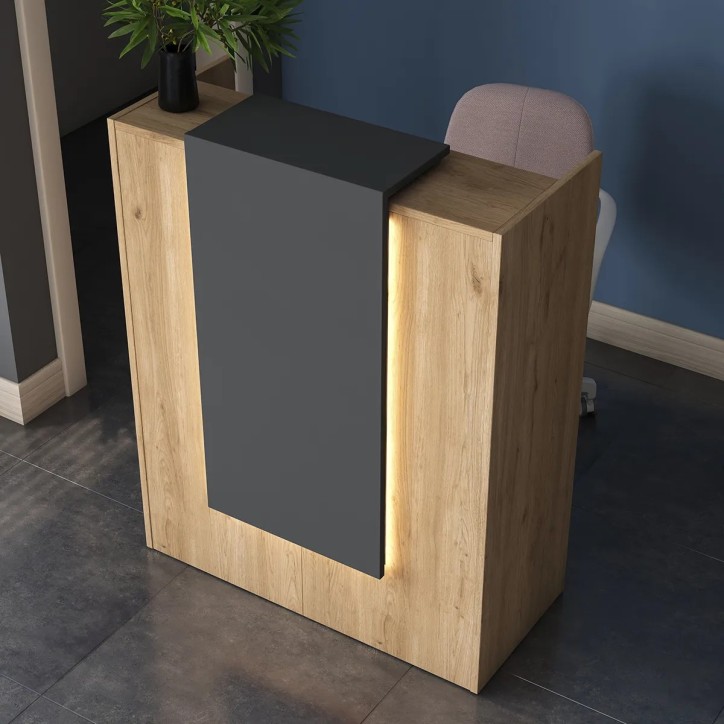 Mesa de recepción MA101 2925 Nogal Gris Mesa de recepción MA101 2925 Nogal Gris