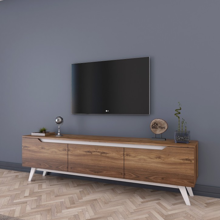 Mueble TV D1-795 nogal blanco