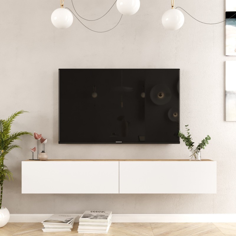 Mueble TV FR8-AW pino atlántico blanco - 956LCS1613