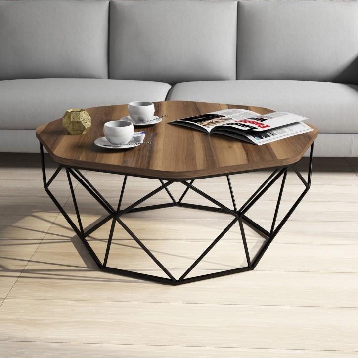 Mesa de centro Diamond nogal