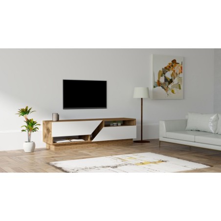 Mueble TV Koza blanco nogal - 835PUQ3058