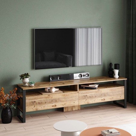 Mueble TV con estante ML19-A pino atlántico - 956LCS1667