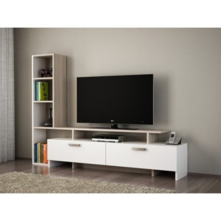 Mueble TV con estante Şimal córdoba blanco - 731WAT3038