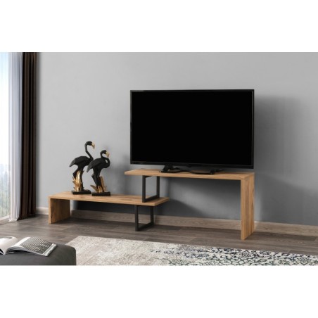 Mueble TV Ovit pino negro - 854KLN3008