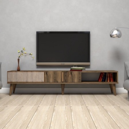 Mueble TV Milan nogal - 845HCT3092