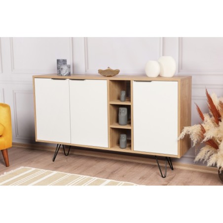 Aparador Clara Console roble blanco