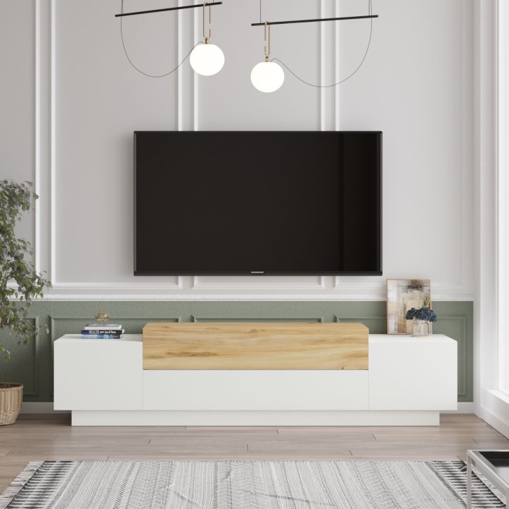 Mueble TV FD1-WK blanco fieltro