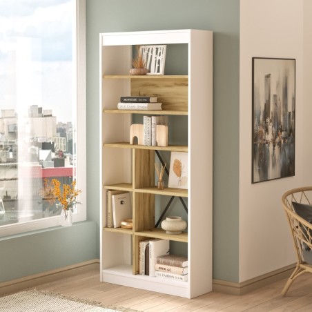 Librería LV19-WK roble blanco - 921YRD1137