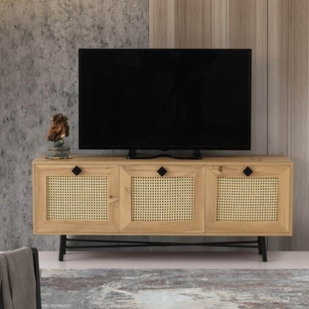 Mueble TV Alcazar 140 roble negro - 854KLN3035