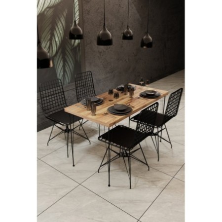 Mesa comedor Blenddy 001 roble negro - 203DRG1603