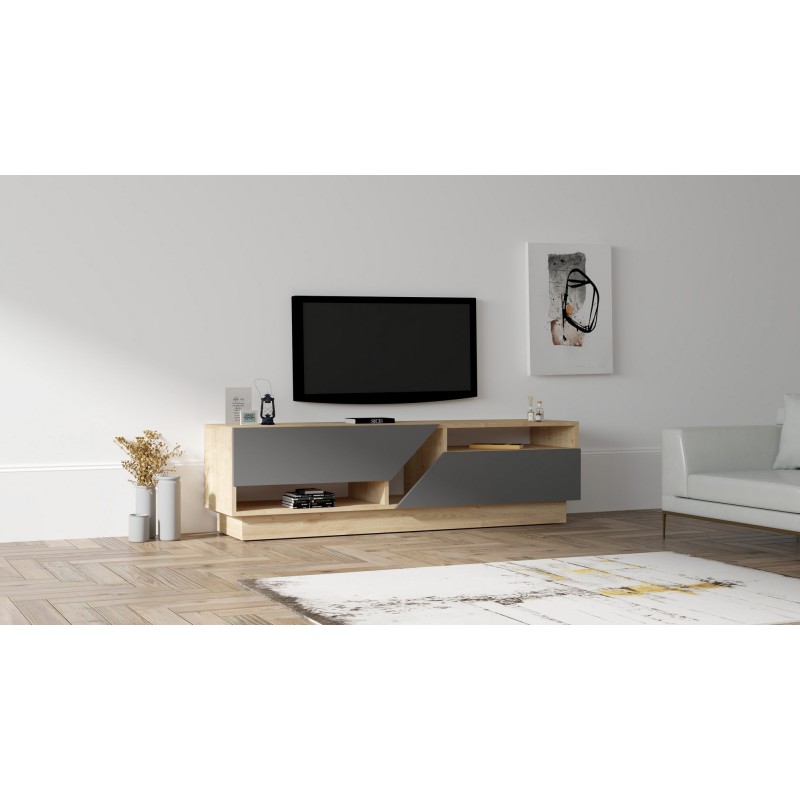 Mueble TV Yaprak antracita zafiro - 835PUQ3057