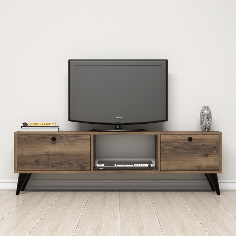 Mueble TV Serenat 1210 negro nogal - 389MZA1119