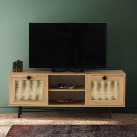 Mueble TV Begonya 140 roble negro - 854KLN3037