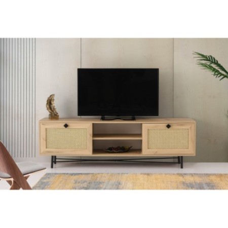 Mueble TV Begonya 180 roble negro - 854KLN3036