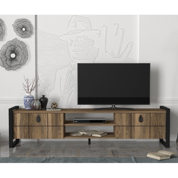 Mueble TV Lost negro nogal