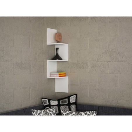 Estante de pared Corner blanco