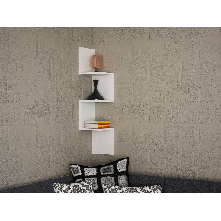 Estante de pared Corner blanco