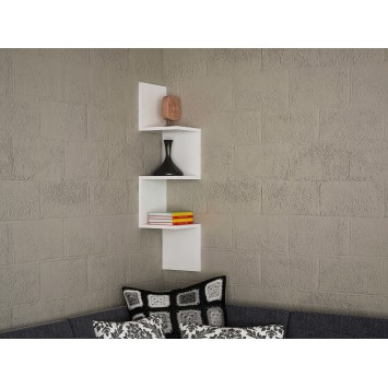 Estante de pared Corner blanco - 756FRN1616