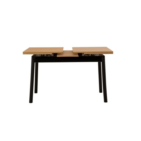 Mesa de comedor extensible Oliver Open negro