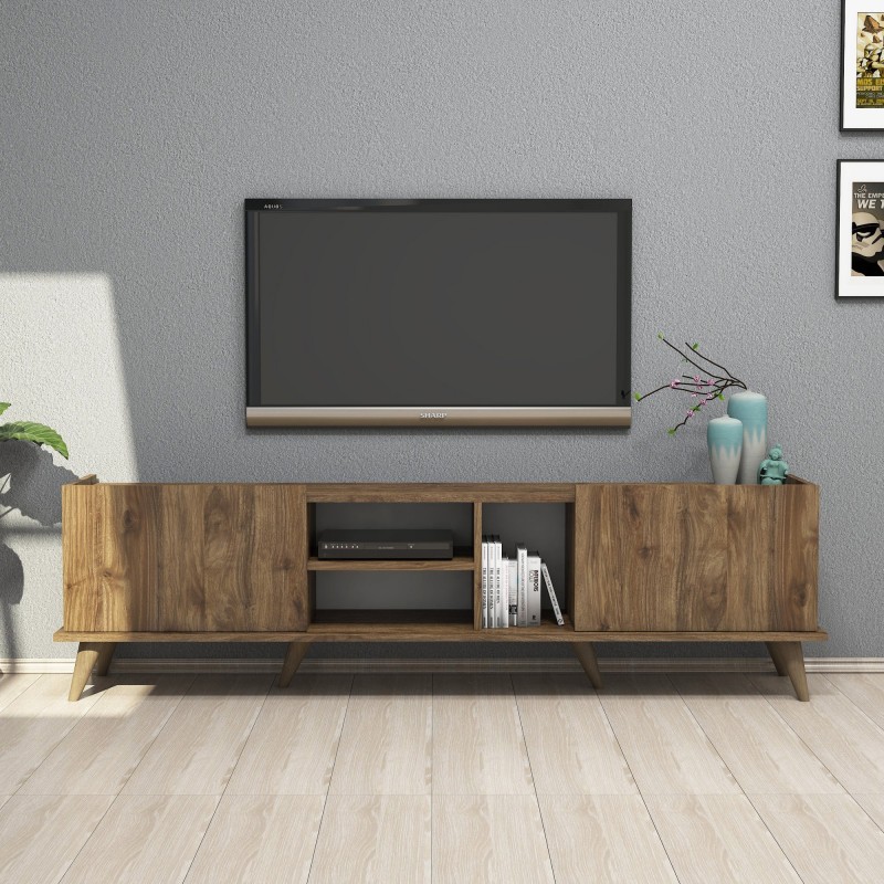 Mueble TV Elegante 1310 nogal - 389MZA1101