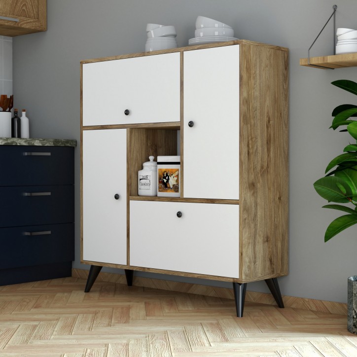 Mueble auxiliar Hercules 3104 nogal blanco