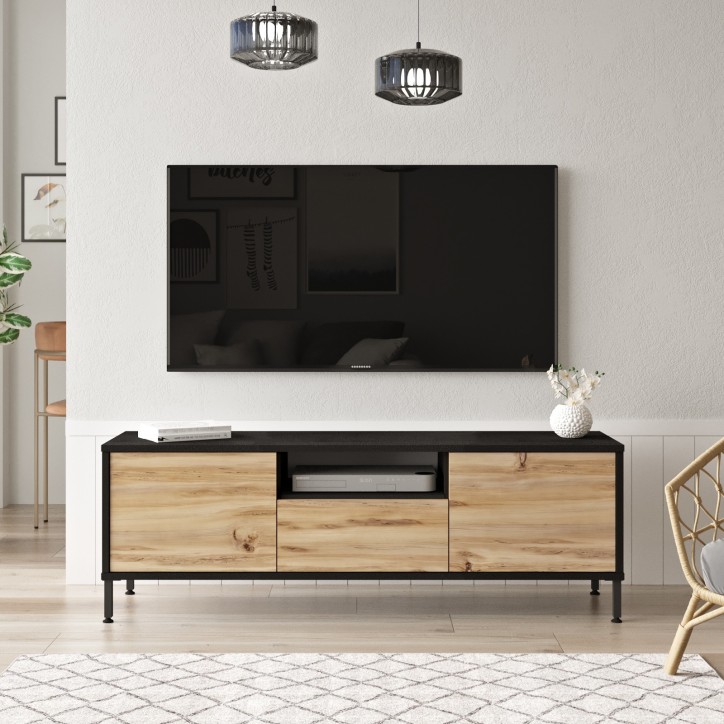 Mueble TV LV2 KL roble negro