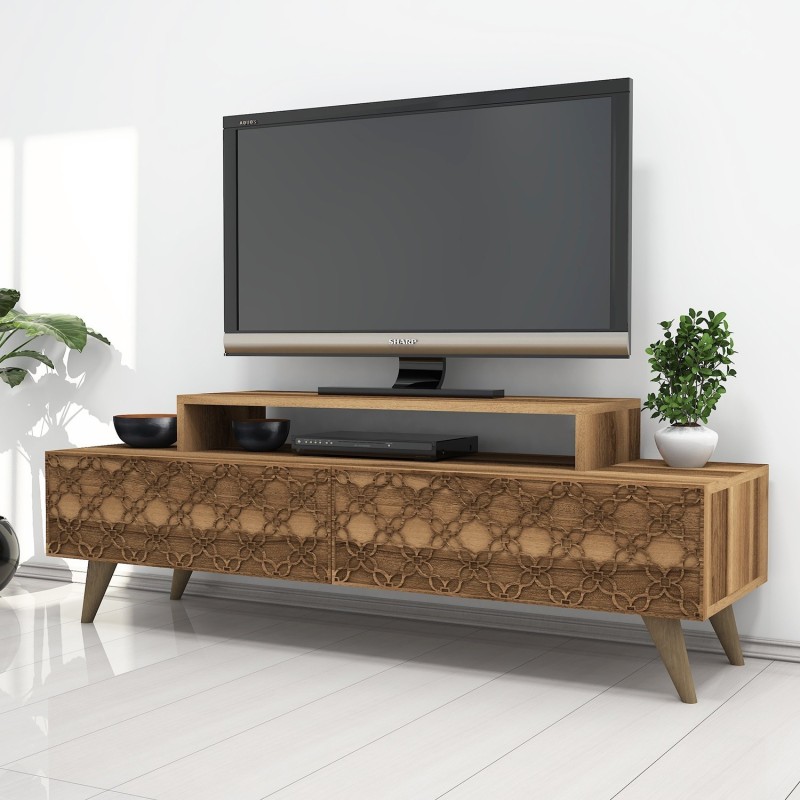 Mueble TV City nogal - 845HCT3018