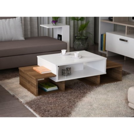 Mesa de centro Sarafina nogal blanco - 756FRN2816