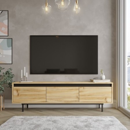 Mueble TV LV1-KL roble negro - 921YRD1101