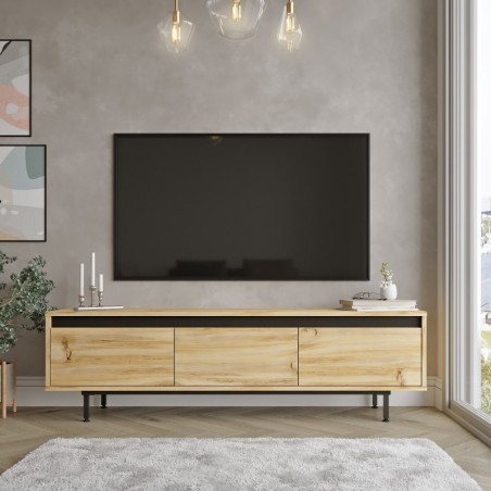 Mueble TV LV1-KL roble negro