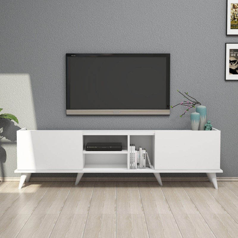 Mueble TV Elegante 1320 blanco - 389MZA1105