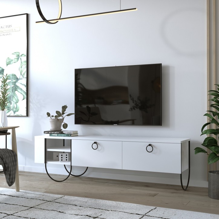 Mueble TV Norfolk blanco