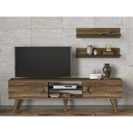 Mueble TV con estante Legato nogal