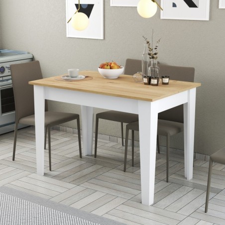 Mesa de cocina Kiev 512 roble blanco