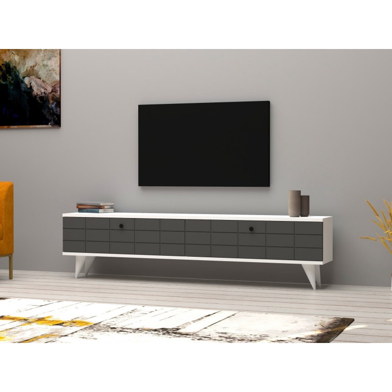 Mueble TV Alberi antracita blanco - 835PUQ3001