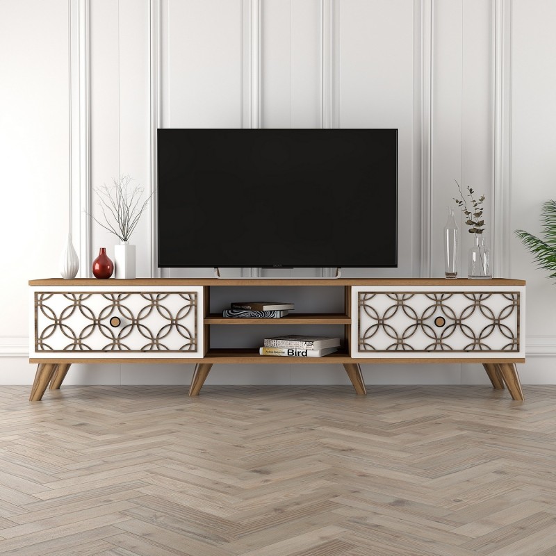 Mueble TV Class blanco nogal - 845HCT3005