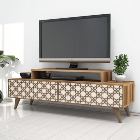 Mueble TV City crema nogal - 845HCT3020