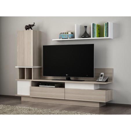 Mueble TV con estante Como córdoba blanco - 731WAT3045