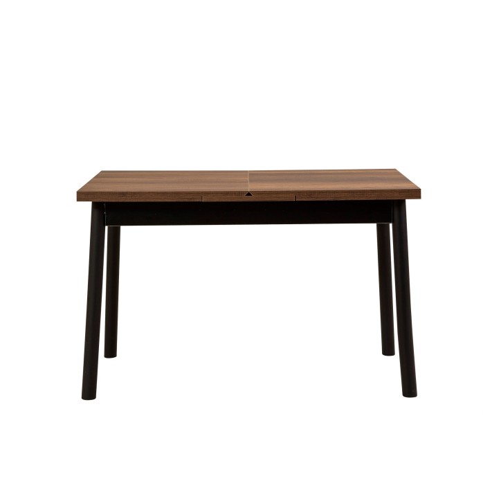 Mesa de comedor extensible Oliver Open negro