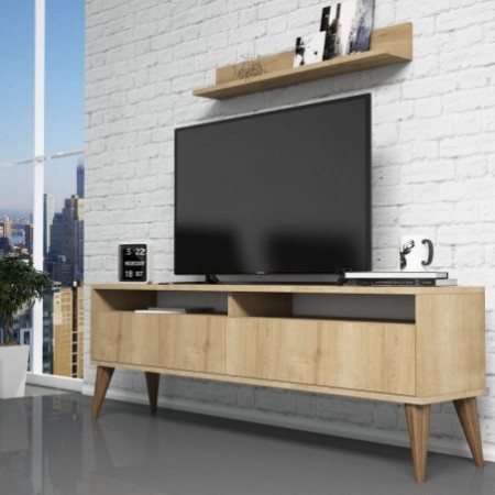 Mueble TV con estante Best roble - 845HCT3088