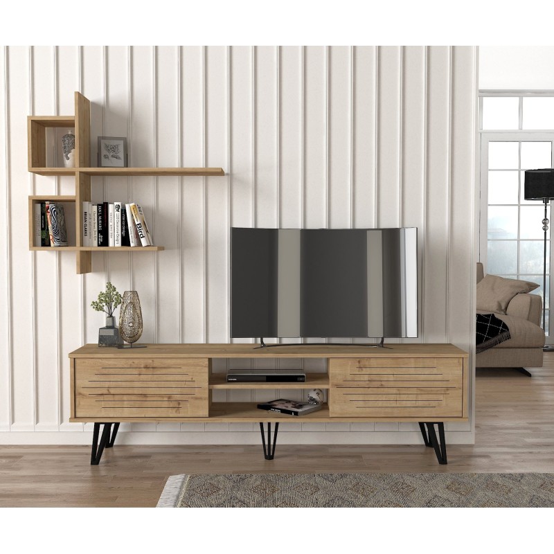 Mueble TV con estante F zafiro - 804TRH3068