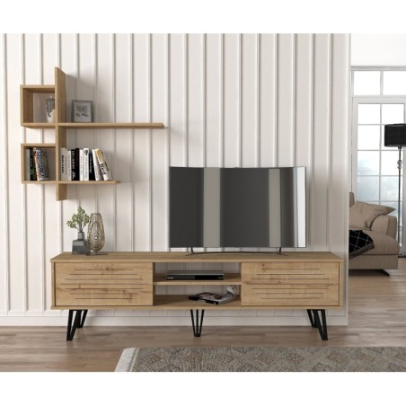 Mueble TV con estante F zafiro