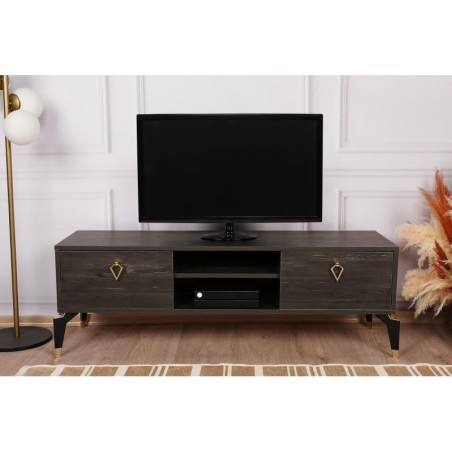 Mueble TV Posh marron oscuro