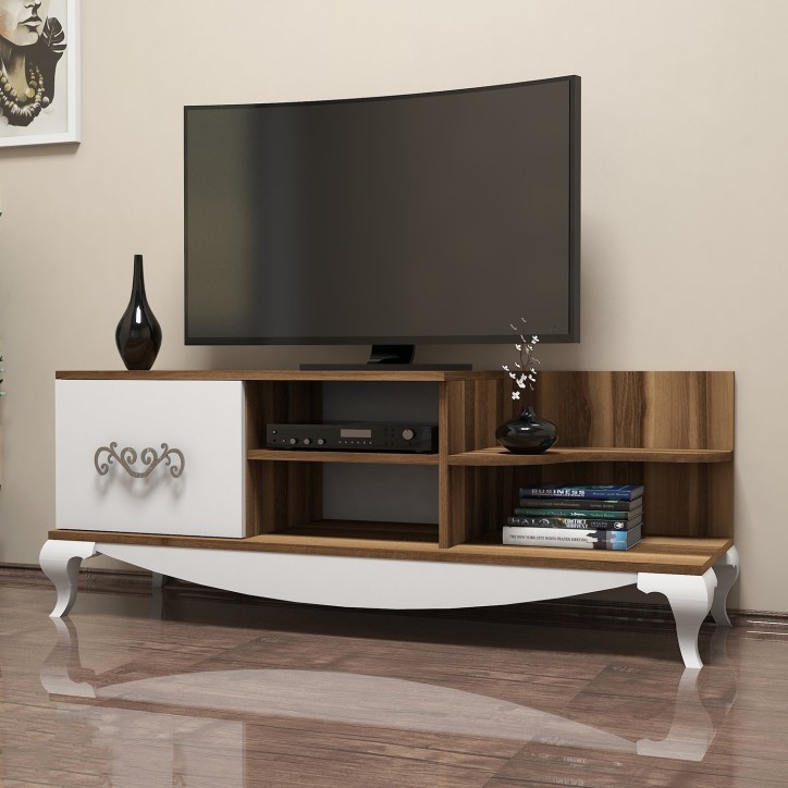 Mueble TV Sultan blanco nogal