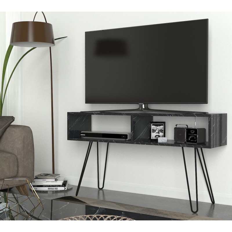 Mueble TV Alya negro mármol - 756FRN3065