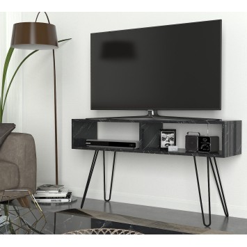 Mueble TV Alya negro mármol - 756FRN3065