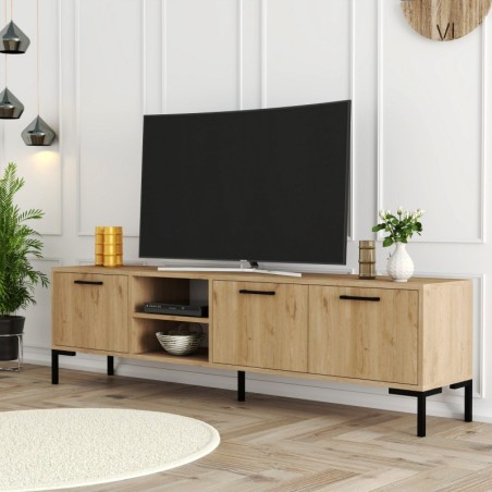 Mueble TV Aurora1596 roble - 389MZA1162