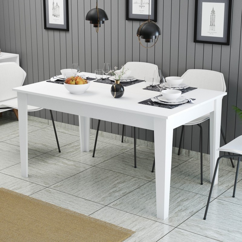 Mesa comedor Milan 519 blanco - 845HCT1407